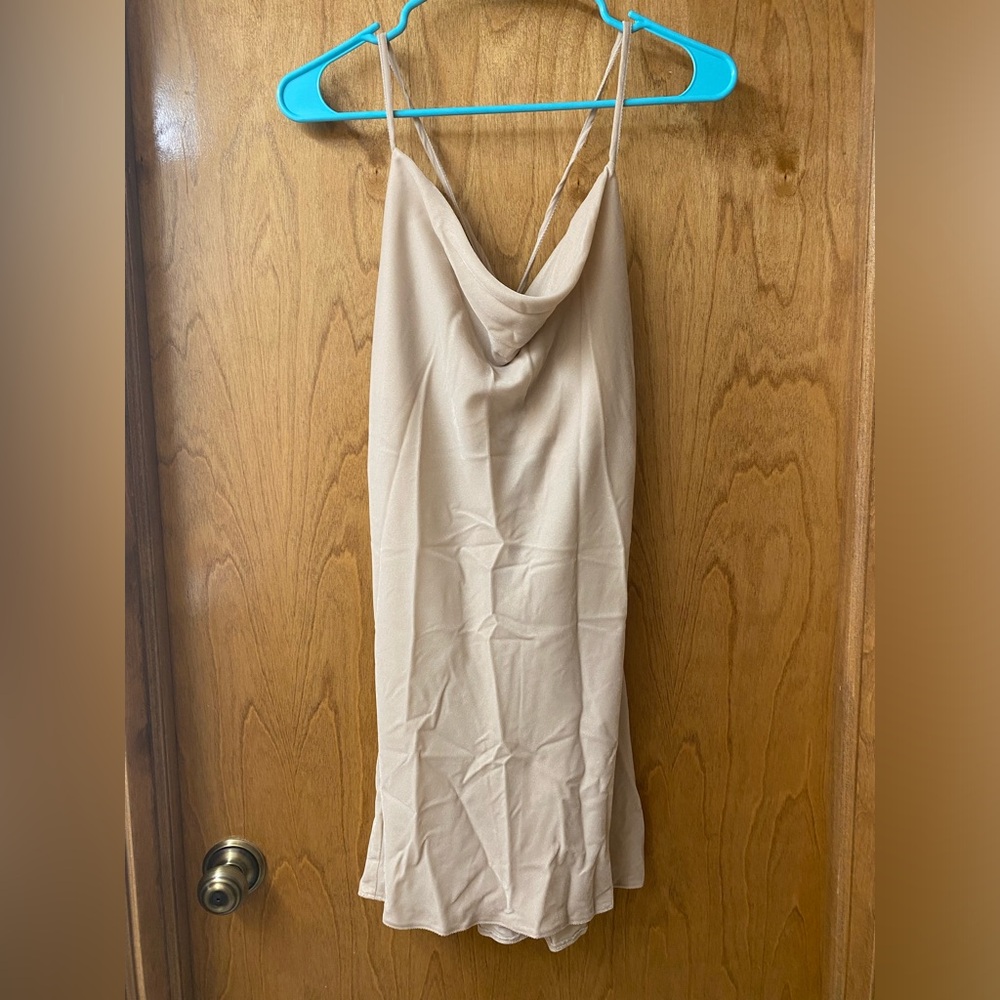 Mini slip dress